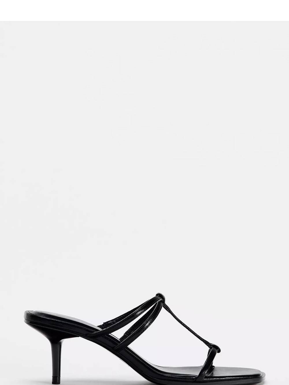 Zara Black Strappy Heel Sandal